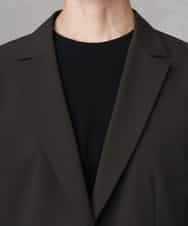 FMDHA16350 MICHEL KLEIN(ミッシェルクラン) [機能性素材]ストレッチテーラードジャケット(セットアップ対応/裏地なし) ダークグレー