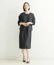 FMDHP03330 MICHEL KLEIN(ミッシェルクラン) ノーカラージャケット（セットアップ対応） ダークグレー(93)