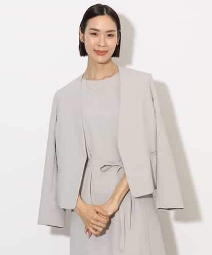 FMDJA11270 MICHEL KLEIN [機能性素材]ドライノーカラージャケット(セットアップ対応)