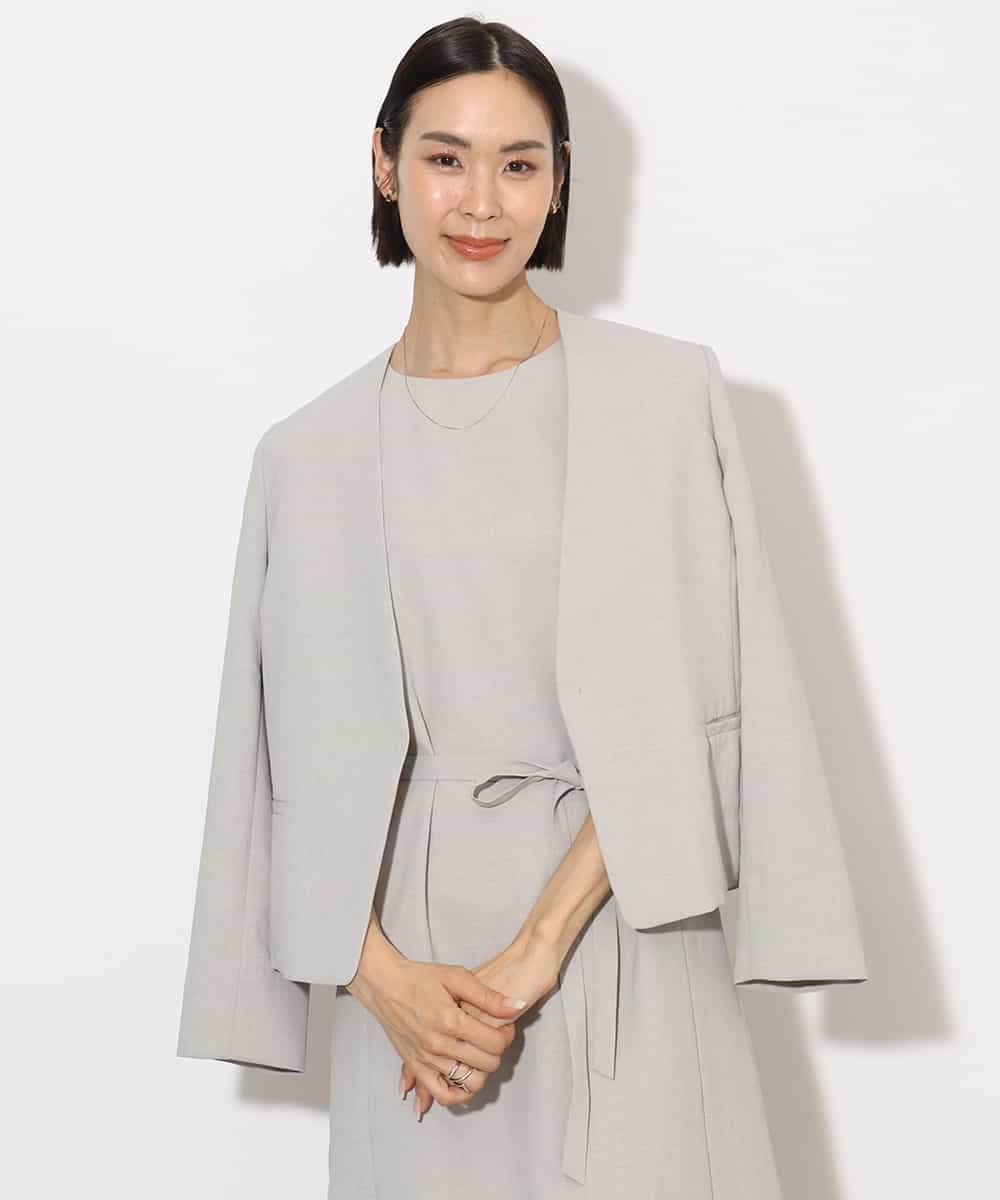 FMDJA11270 MICHEL KLEIN [機能性素材]ドライノーカラージャケット(セットアップ対応)