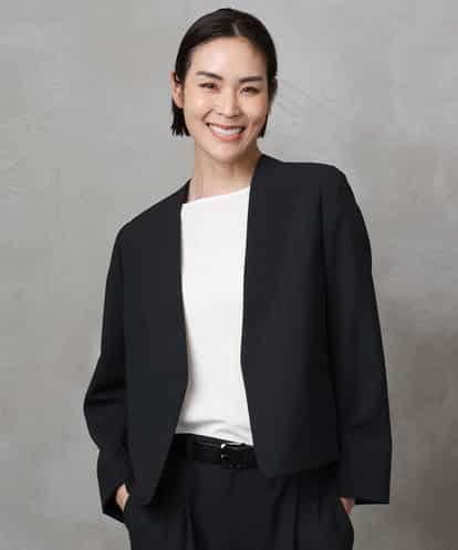 FMDJA11270 MICHEL KLEIN [機能性素材]ドライノーカラージャケット(セットアップ対応)