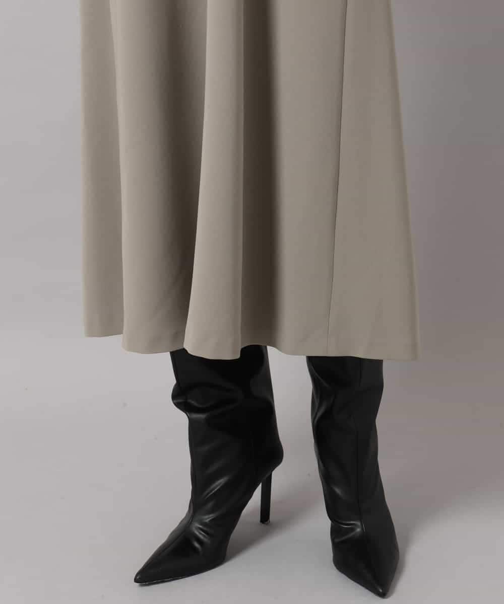 FMEAG23360 MICHEL KLEIN(ミッシェルクラン) [セットアップ対応]Vネックノースリーブワンピース ベージュ