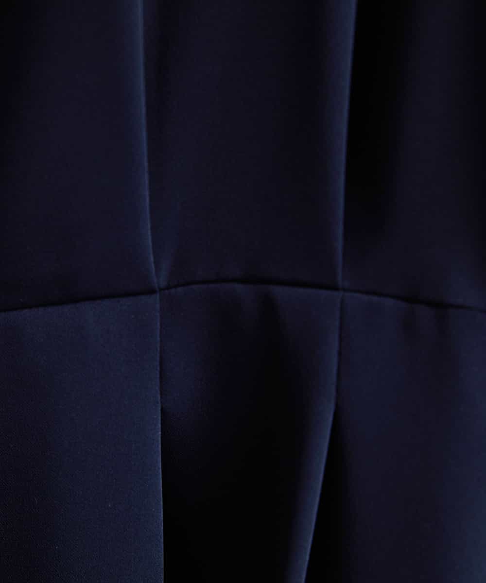 FMEAV22360 MICHEL KLEIN(ミッシェルクラン) Vネックベルト付きワンピース ブラック(94)