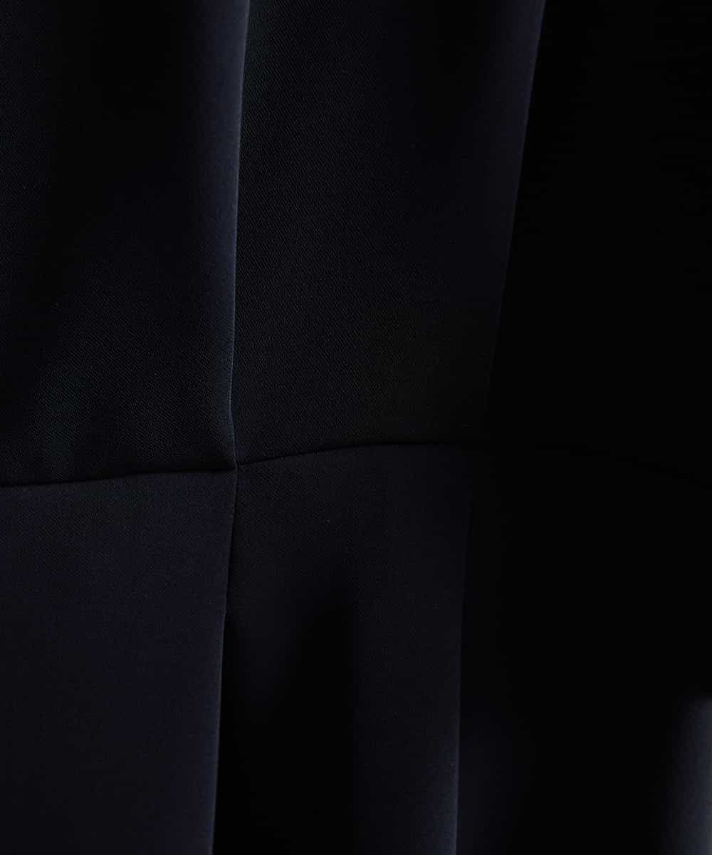 FMEAV22360 MICHEL KLEIN(ミッシェルクラン) Vネックベルト付きワンピース ブラック(94)