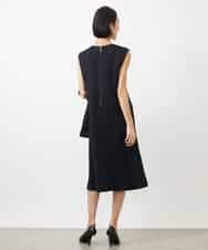 FMEDA01390 MICHEL KLEIN(ミッシェルクラン) ［セットアップ対応/洗える］ノースリーブツイードワンピース グレー