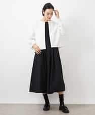 FMEDA02430 MICHEL KLEIN(ミッシェルクラン) ドッキングワンピース ブラック