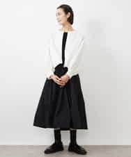 FMEDA02430 MICHEL KLEIN(ミッシェルクラン) ドッキングワンピース ブラック
