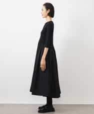 FMEDA02430 MICHEL KLEIN(ミッシェルクラン) ドッキングワンピース ブラック