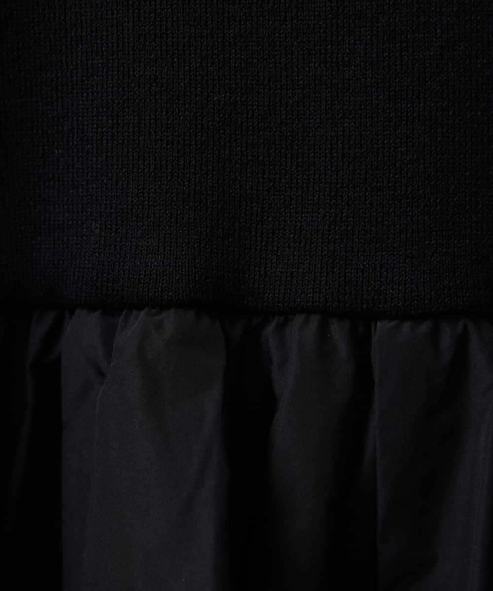 FMEDA02430 MICHEL KLEIN(ミッシェルクラン) ドッキングワンピース ブラック