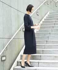 FMEDD03330 MICHEL KLEIN(ミッシェルクラン) ［オケージョン/セレモニー］スリーブコンシャスワンピース ネイビー