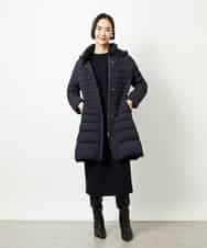 FMEDD03330 MICHEL KLEIN(ミッシェルクラン) ［オケージョン/セレモニー］スリーブコンシャスワンピース ネイビー