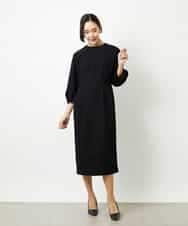 FMEDD03330 MICHEL KLEIN(ミッシェルクラン) ［オケージョン/セレモニー］スリーブコンシャスワンピース ネイビー