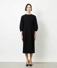 FMEDD03330 MICHEL KLEIN(ミッシェルクラン) ［オケージョン/セレモニー］スリーブコンシャスワンピース ネイビー