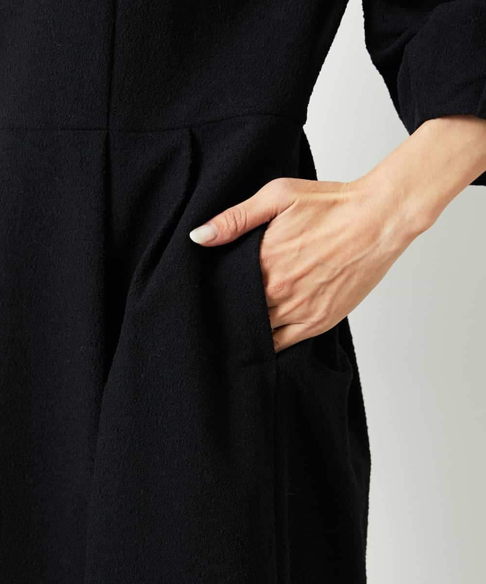 FMEDD03330 MICHEL KLEIN(ミッシェルクラン) ［オケージョン/セレモニー］スリーブコンシャスワンピース ネイビー