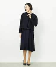 FMEDD08400 MICHEL KLEIN(ミッシェルクラン) [オケージョン/セレモニー]ドレープワンピース ネイビー