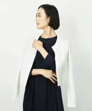 FMEDD08400 MICHEL KLEIN(ミッシェルクラン) [オケージョン/セレモニー]ドレープワンピース ネイビー