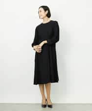 FMEDD08400 MICHEL KLEIN(ミッシェルクラン) [オケージョン/セレモニー]ドレープワンピース ネイビー