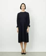 FMEDD08400 MICHEL KLEIN(ミッシェルクラン) [オケージョン/セレモニー]ドレープワンピース ネイビー