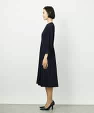 FMEDD08400 MICHEL KLEIN(ミッシェルクラン) [オケージョン/セレモニー]ドレープワンピース ネイビー