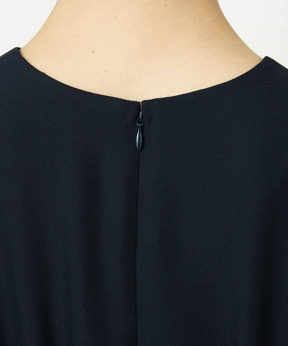 FMEDD08400 MICHEL KLEIN(ミッシェルクラン) [オケージョン/セレモニー]ドレープワンピース ネイビー