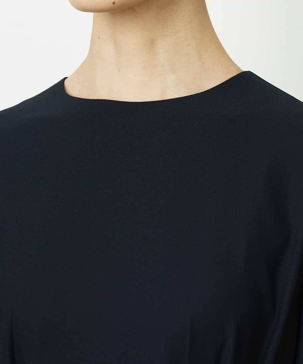 FMEDD08400 MICHEL KLEIN(ミッシェルクラン) [オケージョン/セレモニー]ドレープワンピース ネイビー