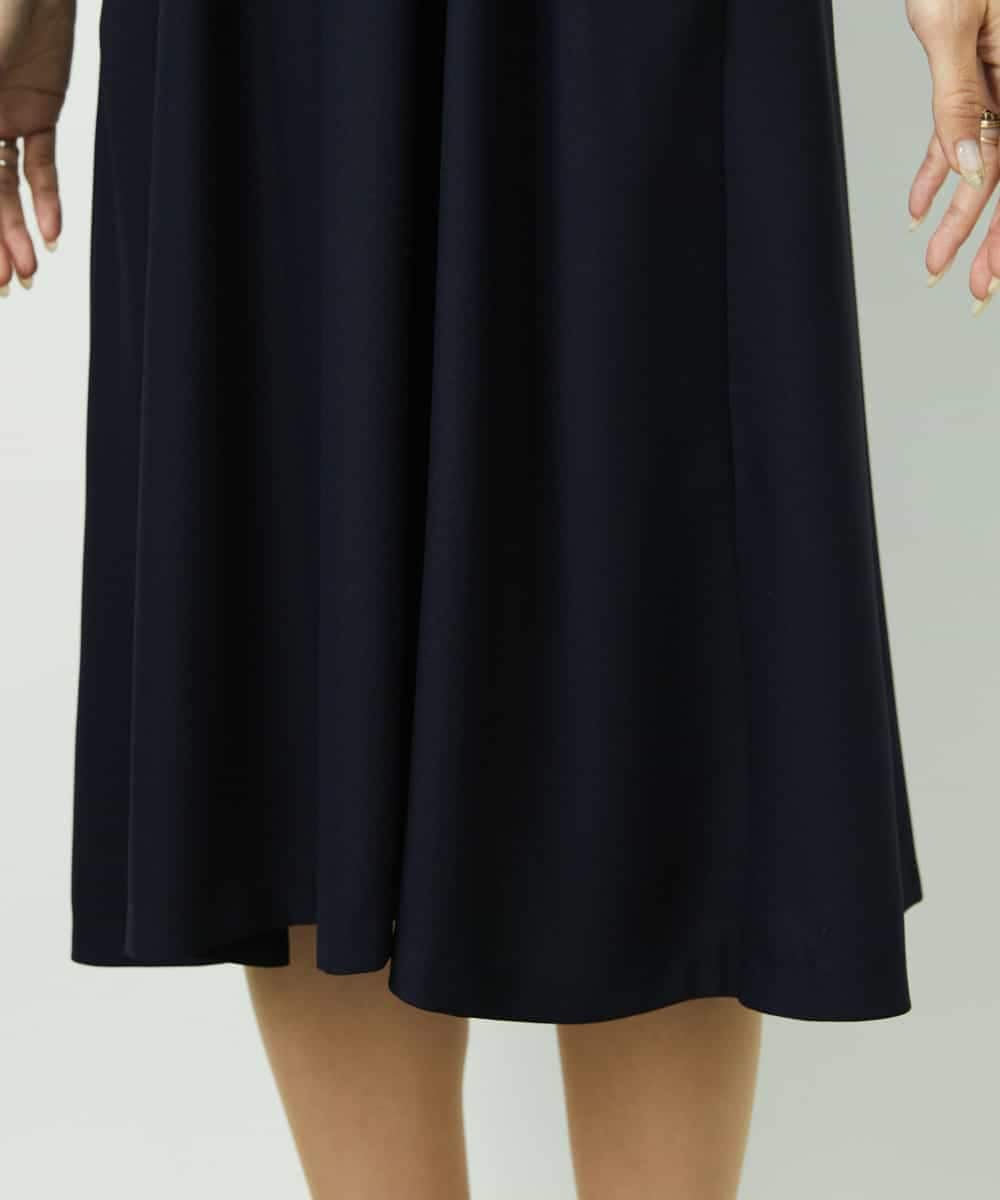 FMEDD08400 MICHEL KLEIN(ミッシェルクラン) [オケージョン/セレモニー]ドレープワンピース ネイビー