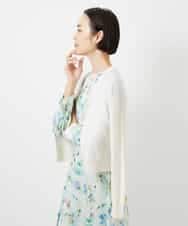 FMEDD12490 MICHEL KLEIN(ミッシェルクラン) フラワープリントワンピース グリーン