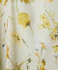 FMEDD12490 MICHEL KLEIN(ミッシェルクラン) フラワープリントワンピース グリーン