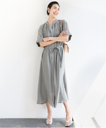 FMEGA05330 MICHEL KLEIN 3WAYロングシャツワンピース