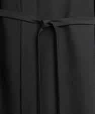 FMEGA05330 MICHEL KLEIN(ミッシェルクラン) 3WAYロングシャツワンピース ブラック