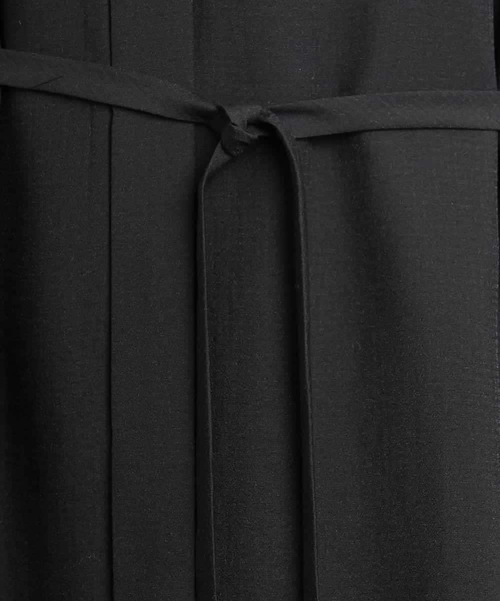 FMEGA05330 MICHEL KLEIN(ミッシェルクラン) 3WAYロングシャツワンピース ブラック
