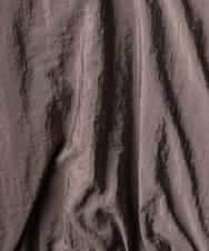 FMEGD07390 MICHEL KLEIN(ミッシェルクラン) ナイロンクロス ギャザーワンピース ブラウン