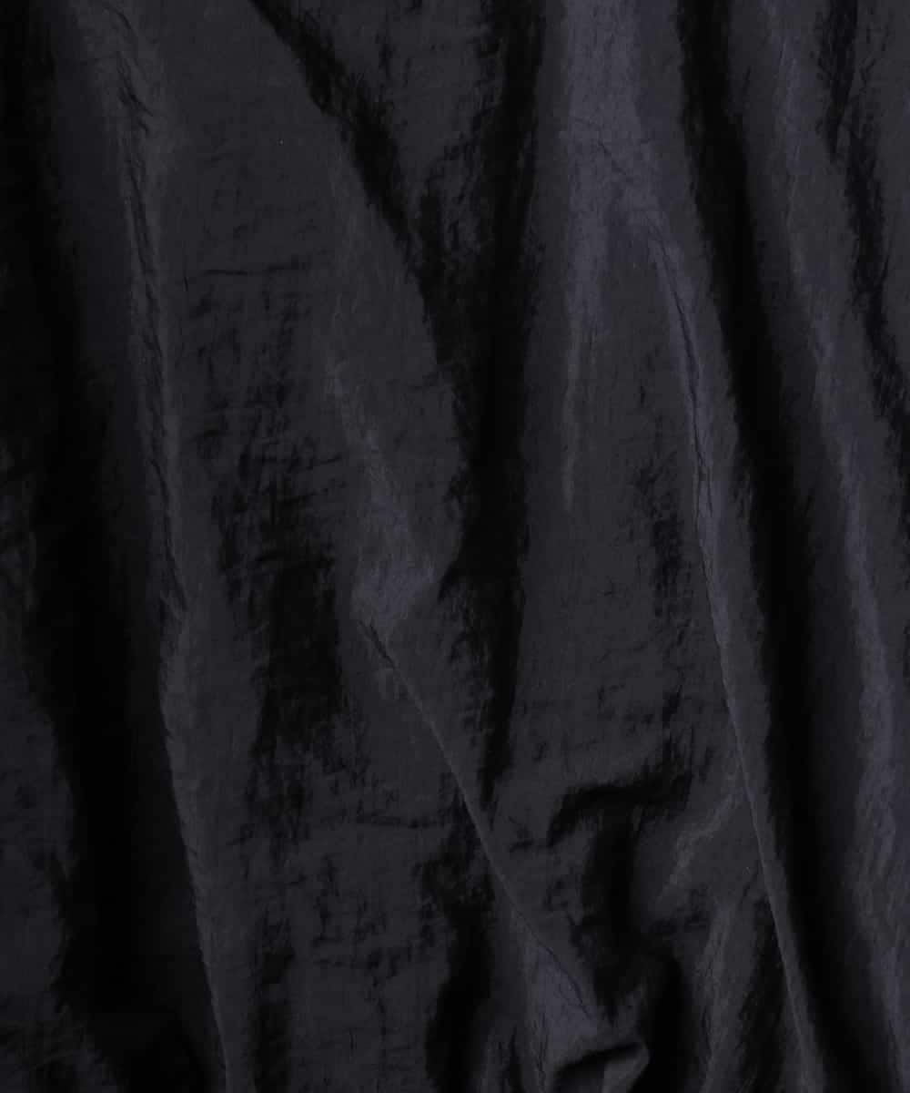 FMEGD07390 MICHEL KLEIN(ミッシェルクラン) ナイロンクロス ギャザーワンピース ブラウン