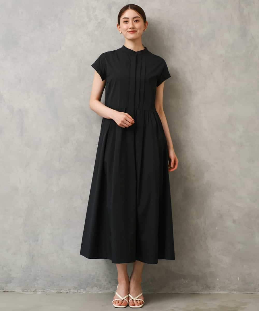 FMEGD09450 MICHEL KLEIN フレンチスリーブフレアワンピース