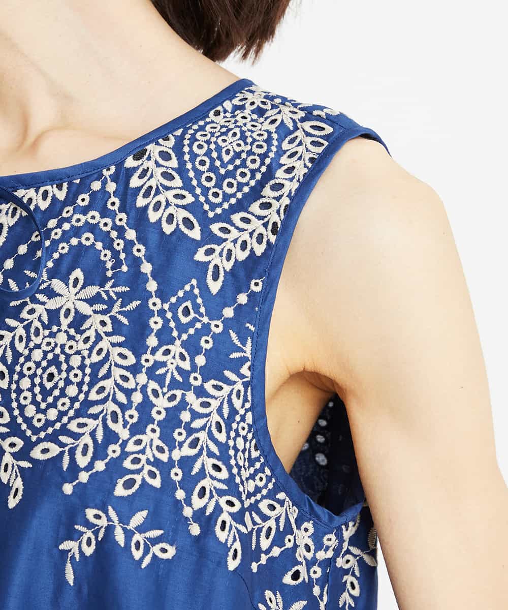 Michel Klein ミッシェルクラン 限定店舗展開 洗える フラワー刺繍ワンピース イトキンオンラインストア