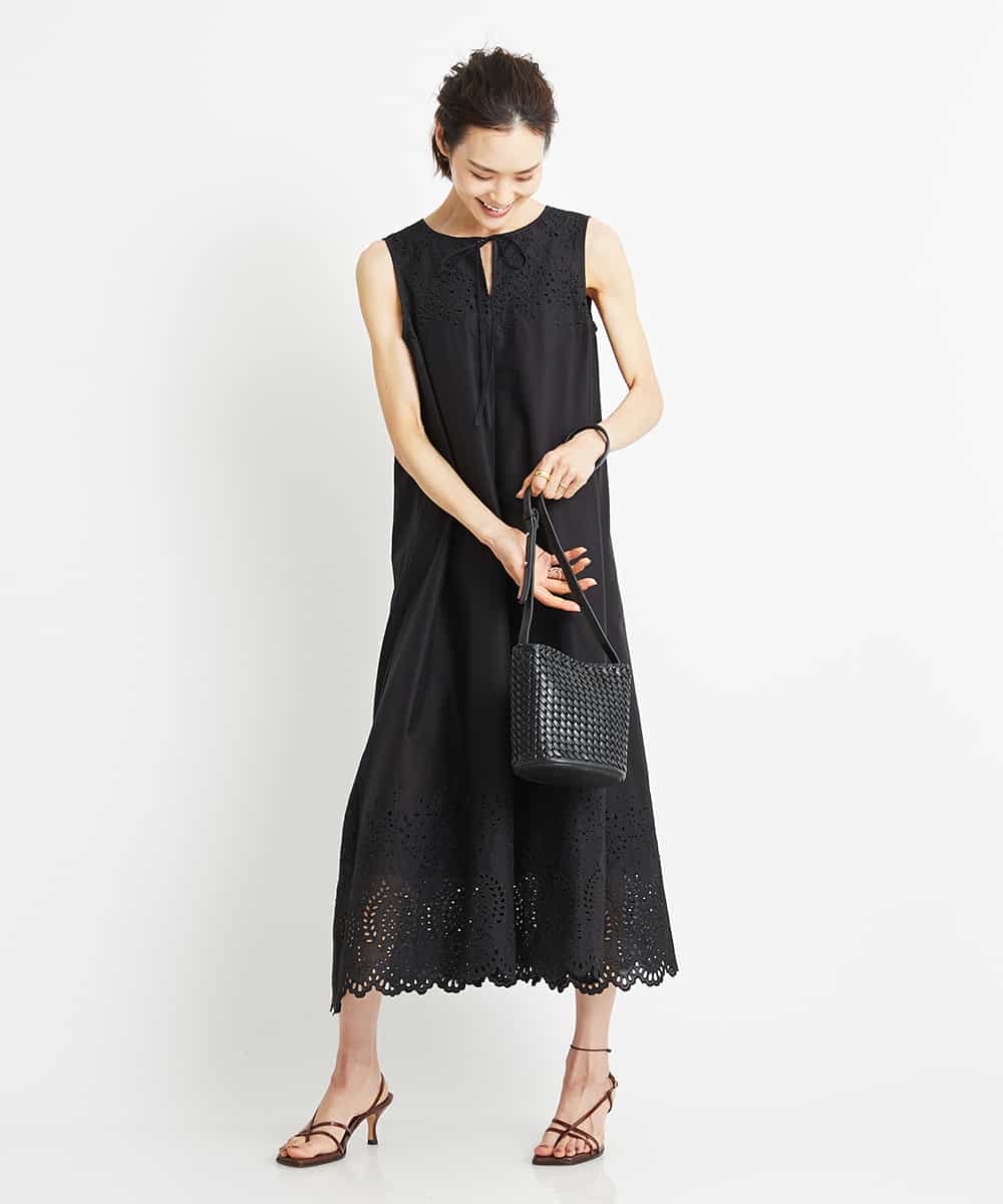 Michel Klein ミッシェルクラン 限定店舗展開 洗える フラワー刺繍ワンピース イトキンオンラインストア