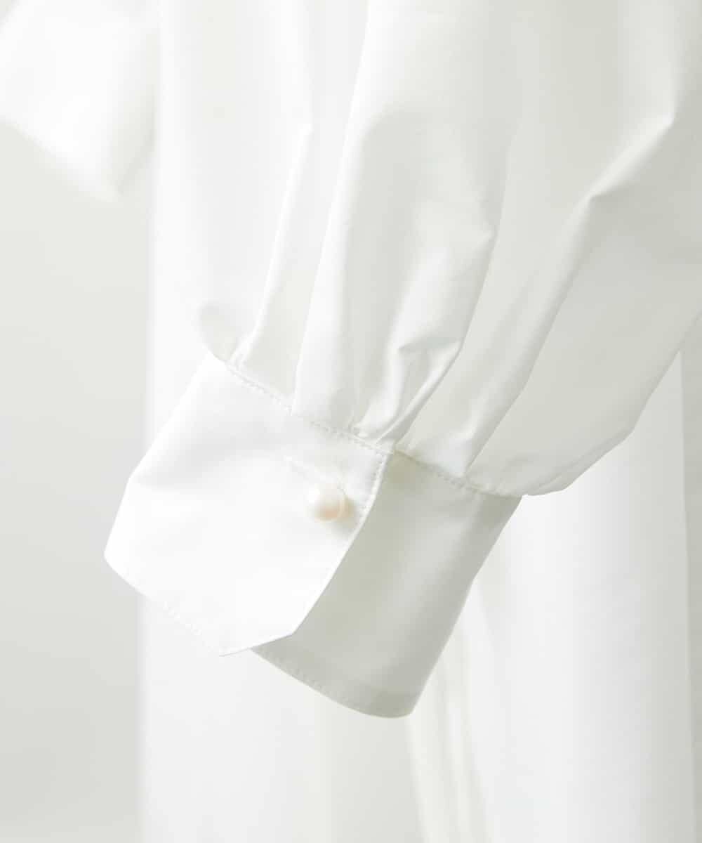 コットンブロードパフスリーブシャツワンピース ワンピース Michel Klein ミッシェルクラン イトキンオンラインストア