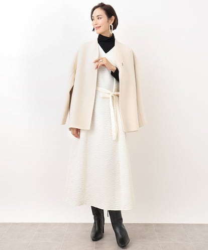 FMEGV35360 MICHEL KLEIN ジャガードロングワンピース
