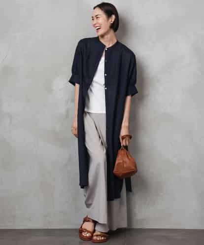 FMEHA05270 MICHEL KLEIN シアーシャツワンピース