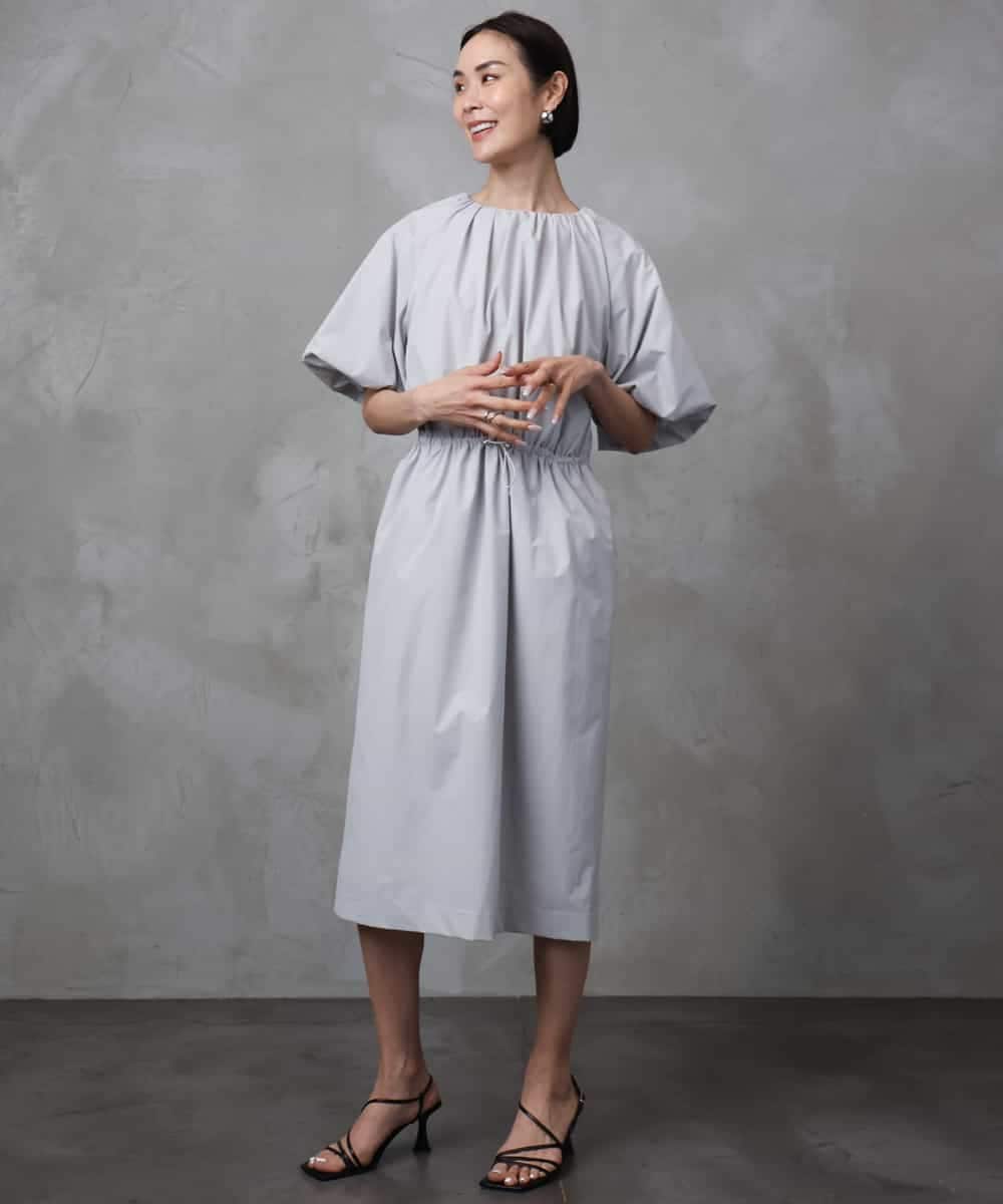 FMEHA16350 MICHEL KLEIN [機能性素材]スピンドルデザインワンピース