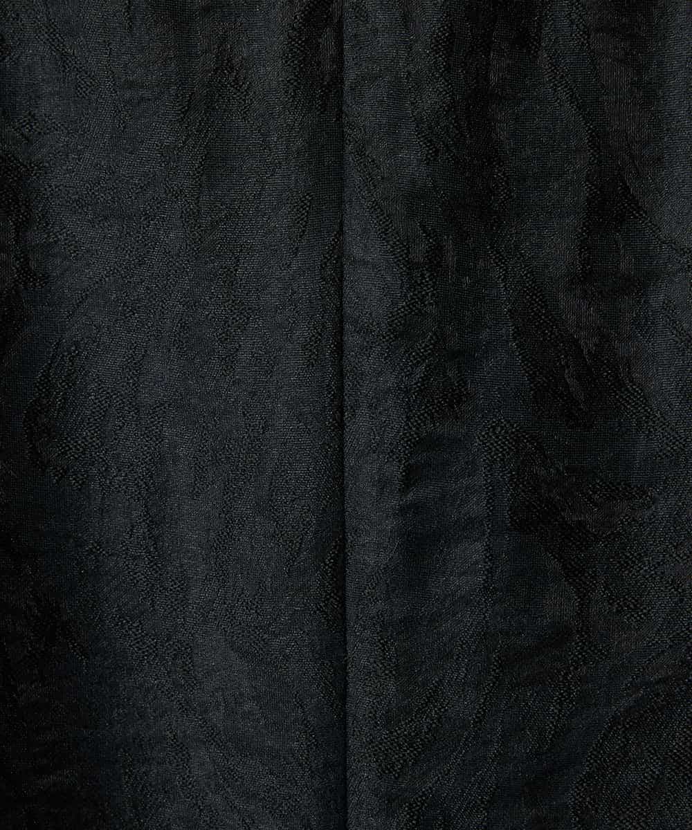 FMEHE03400 MICHEL KLEIN(ミッシェルクラン) ニュアンスジャカード コクーンワンピース ブラック