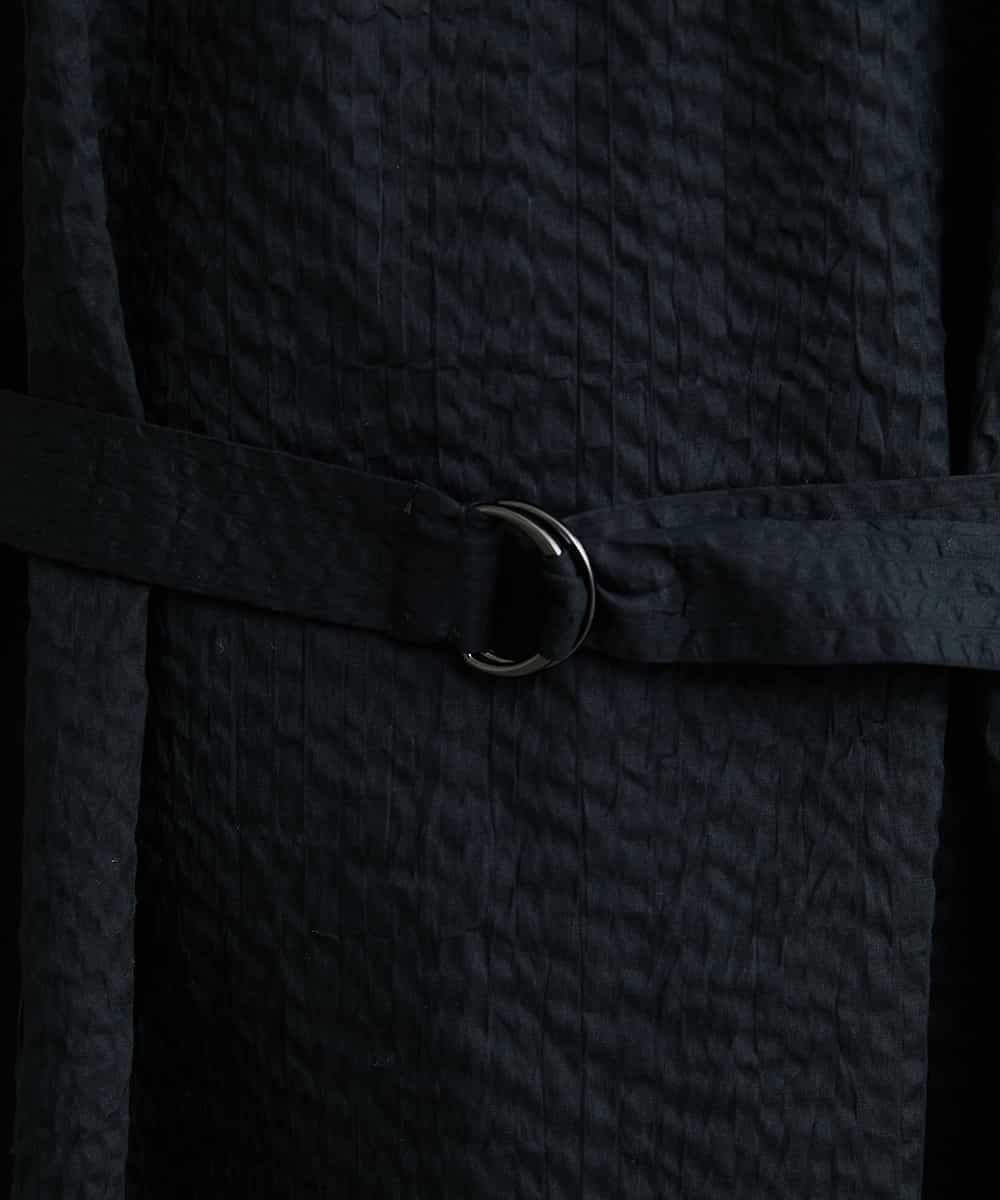 FMEHS51360 MICHEL KLEIN(ミッシェルクラン) Vネックロングワンピース ブラック(94)