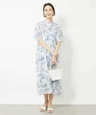 FMEHV50330 MICHEL KLEIN(ミッシェルクラン) ペイズリープリント3WAYワンピース ブラック系(94)