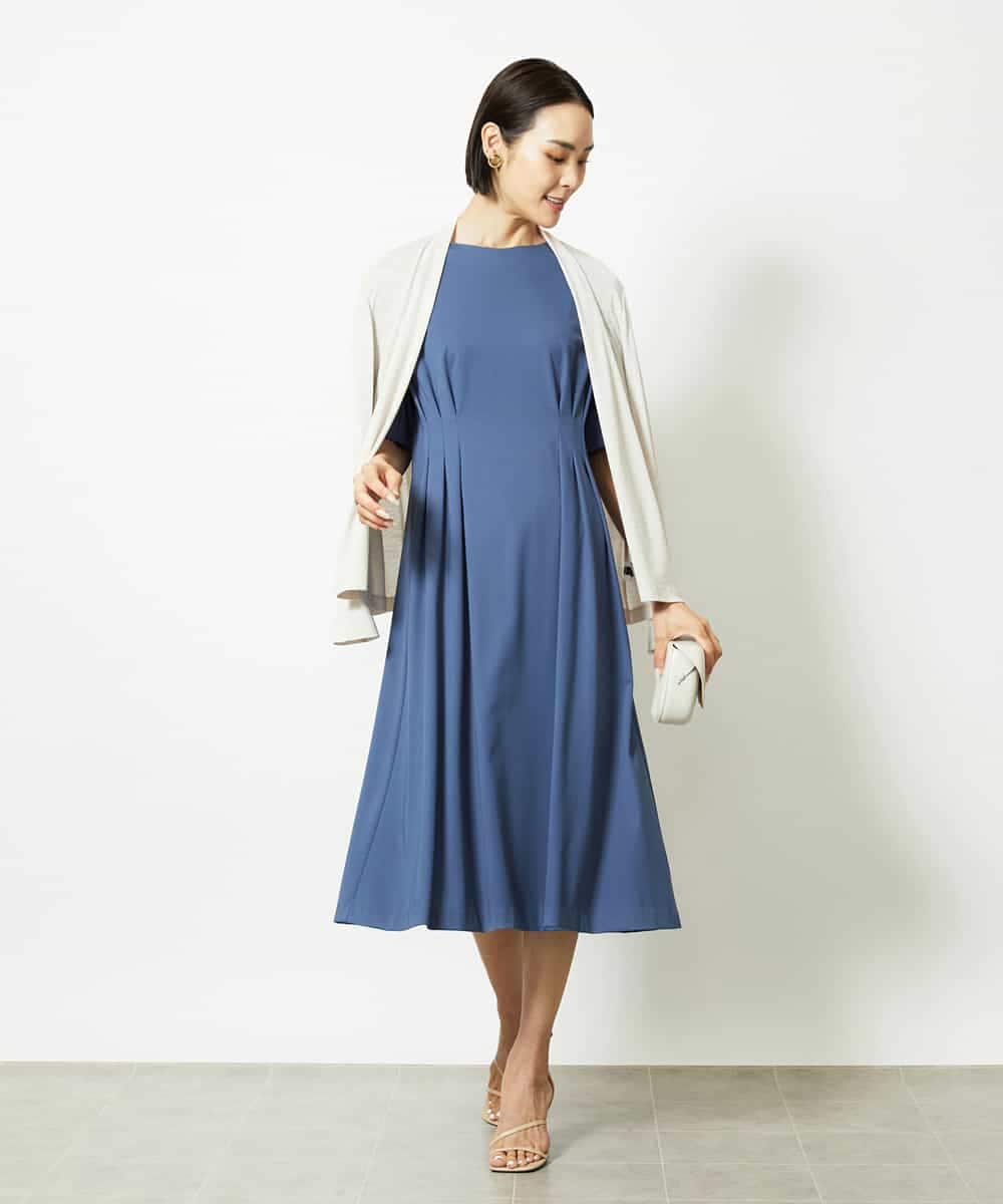 FMEJA04290 MICHEL KLEIN ストレッチカットワンピース