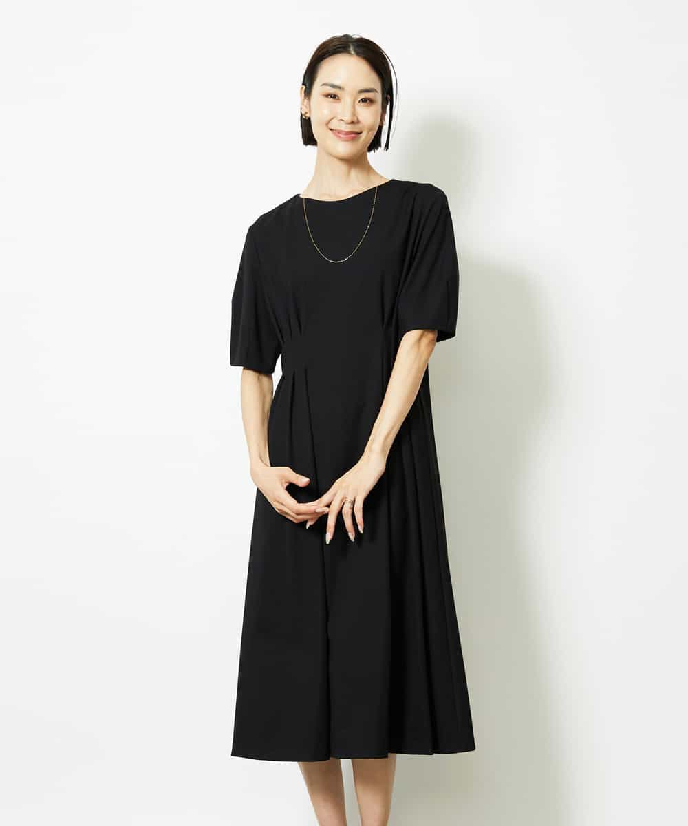 FMEJA04290 MICHEL KLEIN ストレッチカットワンピース