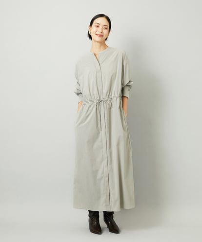 FMEJA32390 MICHEL KLEIN オーバーサイズストライプシャツワンピース