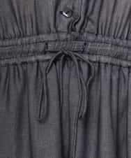 FMEJD02380 MICHEL KLEIN(ミッシェルクラン) デニムライクシャツワンピース ネイビー