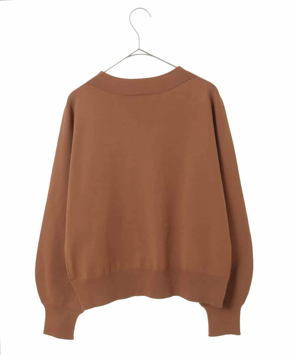 FMFAA15190 MICHEL KLEIN(ミッシェルクラン) ホールガーメント(R)ボトルネックニット キャメル