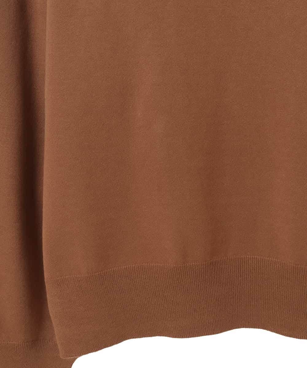 FMFAA15190 MICHEL KLEIN(ミッシェルクラン) ホールガーメント(R)ボトルネックニット キャメル