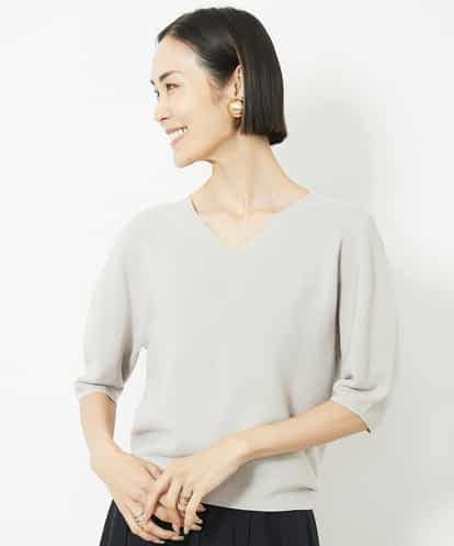 FMFAA23190  ホールガーメント(R)Vネックボリュームスリーブニット